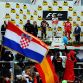 BUDAPEST, HUNGARY - JULY 31:  Race winner Jenson Button of Great Britain and McLaren celebrates on the podium with second placed Sebastian Vettel of Germany and Red Bull Racing and third placed Fernando Alonso of Spain and Ferrari following the Hungarian Formula One Grand Prix at the Hungaroring on July 31, 2011 in Budapest, Hungary.  (Photo by Lars Baron/Getty Images)