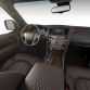 The 2015 Infiniti QX80 Limited offers unique exterior highlights, ultra-luxury interior and state-of-the-art entertainment and safety technology. The exterior features dark chromed 22-inch aluminum-alloy wheels, dark chromed interior trim, and stainless steel running board caps with rubber grips. The unique interior includes semi-aniline Truffle Brown leather appointments with an exclusive quilted pattern, open pore matte finish ash wood trim, UltrasuedeÂ® headliner and pillars, leather-covered grab handles and speaker grilles, unique floor and trunk mats and unique silver switchgear trim on the center stack.
