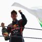 MONZA, ITALY - SEPTEMBER 11:  Sebastian Vettel of Germany and Red Bull Racing celebrates on the podium after winning the Italian Formula One Grand Prix at the Autodromo Nazionale di Monza on September 11, 2011 in Monza, Italy.  (Photo by Vladimir Rys/Getty Images)