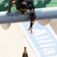 MONZA, ITALY - SEPTEMBER 11:  Sebastian Vettel of Germany and Red Bull Racing drop his winners champagne to team mates after the Italian Formula One Grand Prix at the Autodromo Nazionale di Monza on September 11, 2011 in Monza, Italy.  (Photo by Mark Thompson/Getty Images)