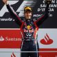 MONZA, ITALY - SEPTEMBER 11:  Sebastian Vettel of Germany and Red Bull Racing celebrates on the podium after winning the Italian Formula One Grand Prix at the Autodromo Nazionale di Monza on September 11, 2011 in Monza, Italy.  (Photo by Paul Gilham/Getty Images)