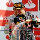 MONZA, ITALY - SEPTEMBER 11:  Sebastian Vettel of Germany and Red Bull Racing celebrates after winning the Italian Formula One Grand Prix at the Autodromo Nazionale di Monza on September 11, 2011 in Monza, Italy.  (Photo by Paul Gilham/Getty Images)