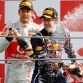 MONZA, ITALY - SEPTEMBER 11:  Sebastian Vettel of Germany and Red Bull Racing celebrates after winning the Italian Formula One Grand Prix at the Autodromo Nazionale di Monza on September 11, 2011 in Monza, Italy.  (Photo by Paul Gilham/Getty Images)