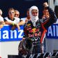 MONZA, ITALY - SEPTEMBER 11:  Sebastian Vettel of Germany and Red Bull Racing celebrates in parc ferme after winning the Italian Formula One Grand Prix at the Autodromo Nazionale di Monza on September 11, 2011 in Monza, Italy.  (Photo by Vladimir Rys/Getty Images)