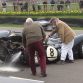 Jaguar and Mercedes crash at Goodwood (4)