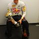 SUZUKA, JAPAN - OCTOBER 09:  Sebastian Vettel of Germany and Red Bull Racing celebrates in his changing room with the third place trophy which secured his second F1 World Drivers Championship during the Japanese Formula One Grand Prix at Suzuka Circuit on October 9, 2011 in Suzuka, Japan.  (Photo by Mark Thompson/Getty Images)