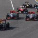 SUZUKA, JAPAN - OCTOBER 09:  Sebastian Vettel of Germany and Red Bull Racing leads the field towards the first corner at the start of the Japanese Formula One Grand Prix at Suzuka Circuit on October 9, 2011 in Suzuka, Japan.  (Photo by Mark Thompson/Getty Images)