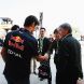 SUZUKA, JAPAN - OCTOBER 09:  Mark Webber of Australia and Red Bull Racing meets guests before the Japanese Formula One Grand Prix at Suzuka Circuit on October 9, 2011 in Suzuka, Japan.  (Photo by Mark Thompson/Getty Images)