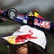 SUZUKA, JAPAN - OCTOBER 09:  Sebastian Vettel fan wears a homemade Red Bull Racing cap attending the Japanese Formula One Grand Prix at Suzuka Circuit on October 9, 2011 in Suzuka, Japan.  (Photo by Clive Rose/Getty Images)