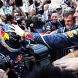 SUZUKA, JAPAN - OCTOBER 09:  Sebastian Vettel of Germany and Red Bull Racing celebrates with team mates after finishing third to secure his second F1 World Drivers Championship during the Japanese Formula One Grand Prix at Suzuka Circuit on October 9, 2011 in Suzuka, Japan.  (Photo by Clive Rose/Getty Images)