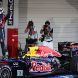 SUZUKA, JAPAN - OCTOBER 09:  Sebastian Vettel of Germany and Red Bull Racing celebrates in parc ferme after finishing third to secure his second F1 World Drivers Championship during the Japanese Formula One Grand Prix at Suzuka Circuit on October 9, 2011 in Suzuka, Japan.  (Photo by Mark Thompson/Getty Images)