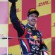 SUZUKA, JAPAN - OCTOBER 09:  Sebastian Vettel of Germany and Red Bull Racing celebrates on the podium after finishing third to secure his second F1 World Drivers Championship during the Japanese Formula One Grand Prix at Suzuka Circuit on October 9, 2011 in Suzuka, Japan.  (Photo by Mark Thompson/Getty Images)