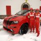 Fernando Alonso, Felipe Massa with the Jeep Grand Cherokee SRT8