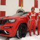 Fernando Alonso, Felipe Massa with the Jeep Grand Cherokee SRT8