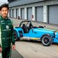 Kamui Kobayashi drives Caterham Seven 620 R