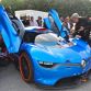 Kimi Raikkonen drives Alpine A110-50