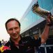 YEONGAM-GUN, SOUTH KOREA - OCTOBER 16:  Red Bull Racing Team Principal Christian Horner celebrates with the Constructors Trophy following victory by Sebastian Vettel in the Korean Formula One Grand Prix at the Korea International Circuit on October 16, 2011 in Yeongam-gun, South Korea.  (Photo by Mark Thompson/Getty Images)