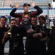 YEONGAM-GUN, SOUTH KOREA - OCTOBER 16:  Sebastian Vettel of Germany and Red Bull Racing celebrates with team mates as they win the Constructors title following his victory in the Korean Formula One Grand Prix at the Korea International Circuit on October 16, 2011 in Yeongam-gun, South Korea.  (Photo by Mark Thompson/Getty Images)