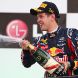 YEONGAM-GUN, SOUTH KOREA - OCTOBER 16:  Sebastian Vettel of Germany and Red Bull Racing celebrates on the podium after winning the Korean Formula One Grand Prix at the Korea International Circuit on October 16, 2011 in Yeongam-gun, South Korea.  (Photo by Clive Mason/Getty Images)