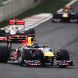 YEONGAM-GUN, SOUTH KOREA - OCTOBER 16:  Sebastian Vettel of Germany and Red Bull Racing leads from Lewis Hamilton of Great Britain and McLaren early in the Korean Formula One Grand Prix at the Korea International Circuit on October 16, 2011 in Yeongam-gun, South Korea.  (Photo by Mark Thompson/Getty Images)