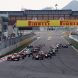 YEONGAM-GUN, SOUTH KOREA - OCTOBER 16:  Lewis Hamilton (L) of Great Britain and McLaren and Sebastian Vettel (R) of Germany and Red Bull Racing drive side by side into the first corner at the start of the Korean Formula One Grand Prix at the Korea International Circuit on October 16, 2011 in Yeongam-gun, South Korea.  (Photo by Mark Thompson/Getty Images)