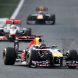 YEONGAM-GUN, SOUTH KOREA - OCTOBER 16:  Race winner Sebastian Vettel of Germany and Red Bull Racing leads from second placed Lewis Hamilton of Great Britain and McLaren and third placed Mark Webber of Australia and Red Bull Racing during the Korean Formula One Grand Prix at the Korea International Circuit on October 16, 2011 in Yeongam-gun, South Korea.  (Photo by Clive Rose/Getty Images)