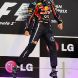 YEONGAM-GUN, SOUTH KOREA - OCTOBER 16:  Sebastian Vettel of Germany and Red Bull Racing celebrates on the podium after winning the Korean Formula One Grand Prix at the Korea International Circuit on October 16, 2011 in Yeongam-gun, South Korea.  (Photo by Mark Thompson/Getty Images)