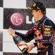 YEONGAM-GUN, SOUTH KOREA - OCTOBER 16:  Sebastian Vettel of Germany and Red Bull Racing celebrates on the podium after winning the Korean Formula One Grand Prix at the Korea International Circuit on October 16, 2011 in Yeongam-gun, South Korea.  (Photo by Mark Thompson/Getty Images)