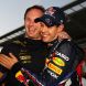YEONGAM-GUN, SOUTH KOREA - OCTOBER 16:  Sebastian Vettel of Germany and Red Bull Racing celebrates with Team Principal Christian Horner as they win the Constructors title following his victory in the Korean Formula One Grand Prix at the Korea International Circuit on October 16, 2011 in Yeongam-gun, South Korea.  (Photo by Clive Mason/Getty Images)
