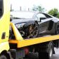 Lamborghini Aventador and S63 AMG Mercedes wrecked in the rain in Hungary