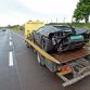 Lamborghini Aventador and S63 AMG Mercedes wrecked in the rain in Hungary