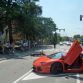 Lamborghini Aventador Crashes Into Motorcyclist