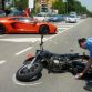 Lamborghini Aventador Crashes Into Motorcyclist