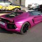 Lamborghini Aventador in purple wrap