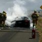 Lamborghini Aventador on fire