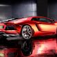 Lamborghini Aventador with Matte Orange-Red Chrome Vinyl