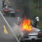 Lamborghini Murcielago on fire