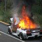 Lamborghini Murcielago on fire