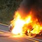Lamborghini Murcielago on fire