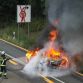 Lamborghini Murcielago on fire