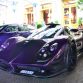 Lewis Hamilton drives his one-off Pagani Zonda 760 LH in Monaco