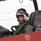 Lewis Hamilton with the RAF Red Arrows