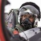 Lewis Hamilton with the RAF Red Arrows