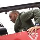 Lewis Hamilton with the RAF Red Arrows