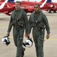 Lewis Hamilton with the RAF Red Arrows