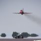 Lewis Hamilton with the RAF Red Arrows