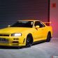 Lightning Yellow Nissan GT-R Skyline V-Spec with 1000 hp (1)