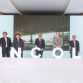 Kumar Galhotra, president of Lincoln (center), Robert Parker, president of Lincoln China (right) and dealership representatives celebrate the opening of the Beijing Furui Lincoln store.