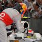 congratulation for Sergio Perez (MEX), Sauber F1 Team C31 (2nd) drom Lewis Hamilton (GBR), Vodafone McLaren Mercedes (3rd) - Formula1 World Championship Round 02 at Sepang International Circuit, Malaysian Grand Prix, Malaysia, Saturday 24 March 2012 +++ Â© Copyright: RACE-PRESS.com +++