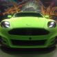 Mansory Aston Martin DB9 in Diamond Lime Green Matt Wrap by Dartz